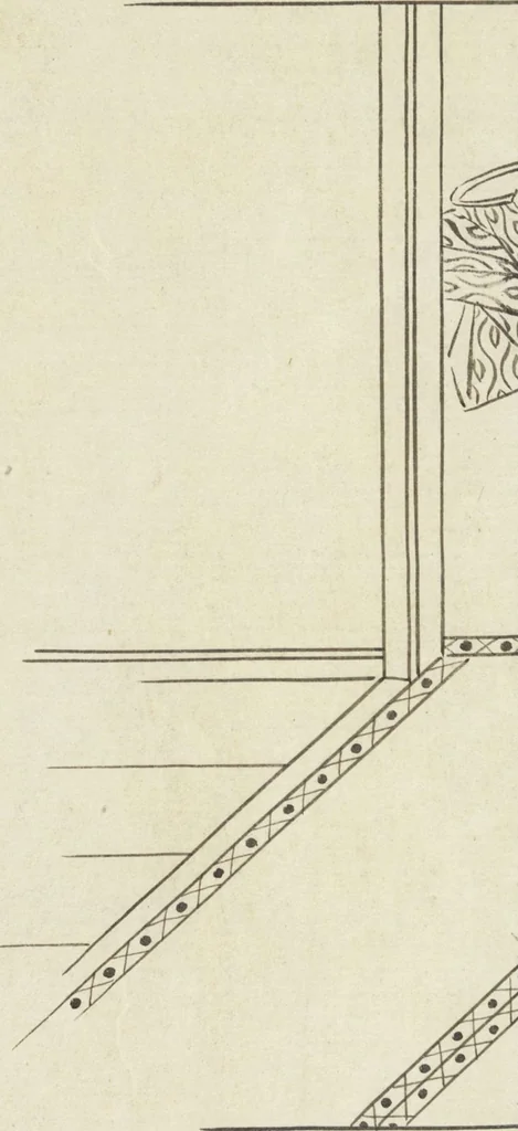 An illustration from Story of Michizane Sugawara, known as Tenjin (Tenjin engi 天神縁起), leaf 188