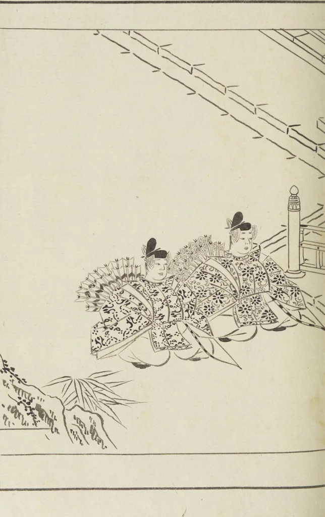 An illustration from Story of Michizane Sugawara, known as Tenjin (Tenjin engi 天神縁起), leaf 191