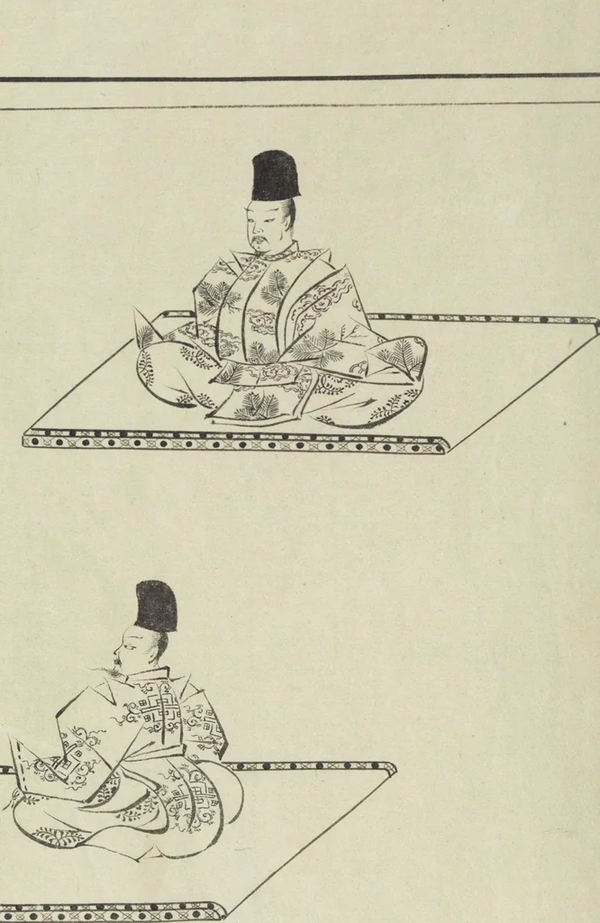 An illustration from Story of Michizane Sugawara, known as Tenjin (Tenjin engi 天神縁起), leaf 23