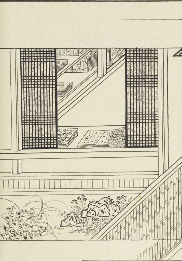 An illustration from Story of Michizane Sugawara, known as Tenjin (Tenjin engi 天神縁起), leaf 36