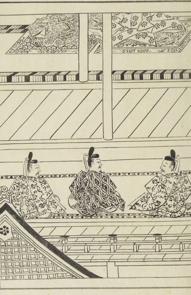 An illustration from Story of Michizane Sugawara, known as Tenjin (Tenjin engi 天神縁起), leaf 41