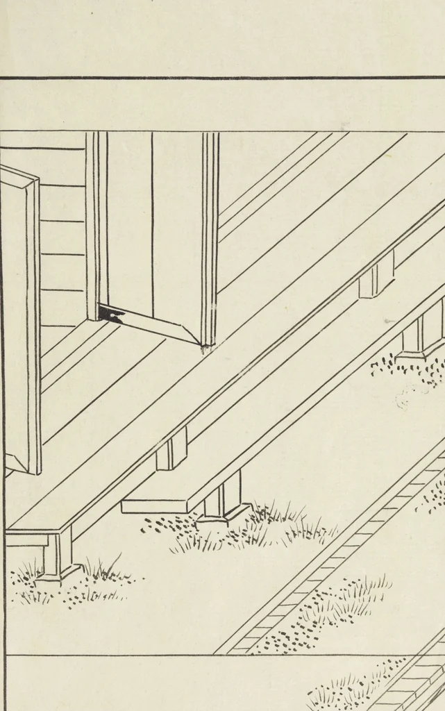 An illustration from Story of Michizane Sugawara, known as Tenjin (Tenjin engi 天神縁起), leaf 6