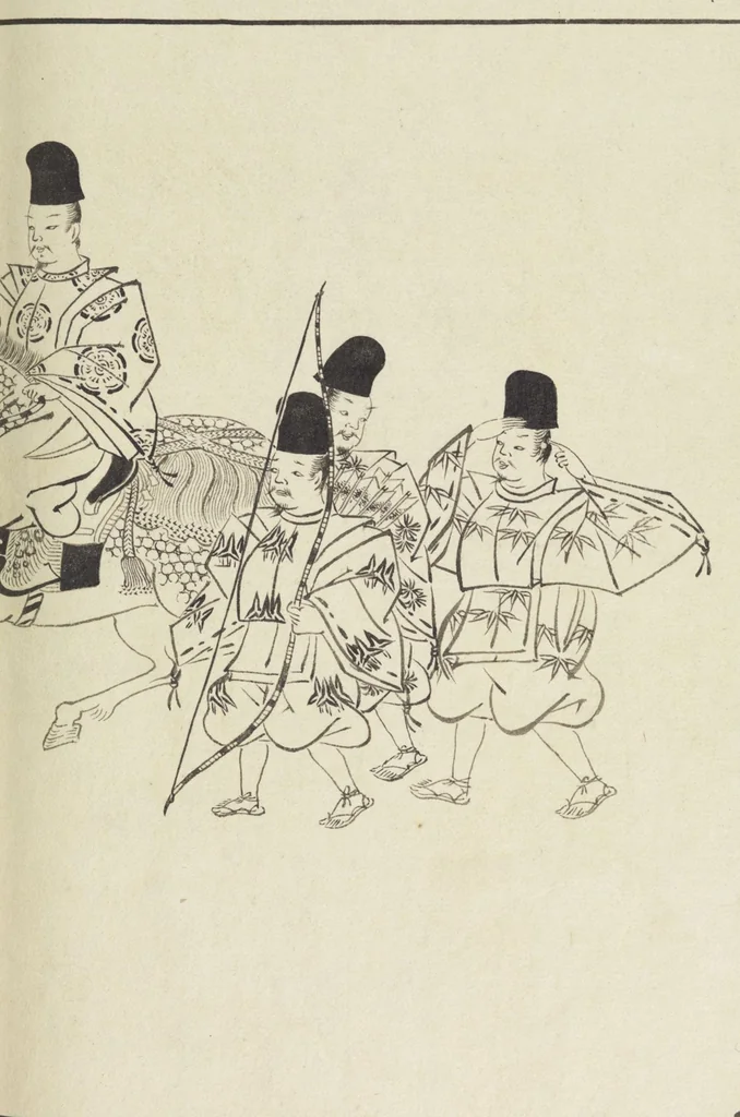 An illustration from Story of Michizane Sugawara, known as Tenjin (Tenjin engi 天神縁起), leaf 68