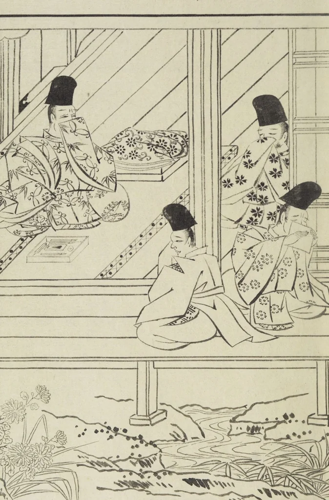 An illustration from Story of Michizane Sugawara, known as Tenjin (Tenjin engi 天神縁起), leaf 85