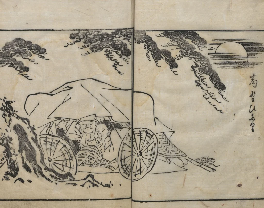 An illustration from Itchō Picture Album (Itchō gafu 一蝶画譜) : [volume 1], 1770, leaf 12
