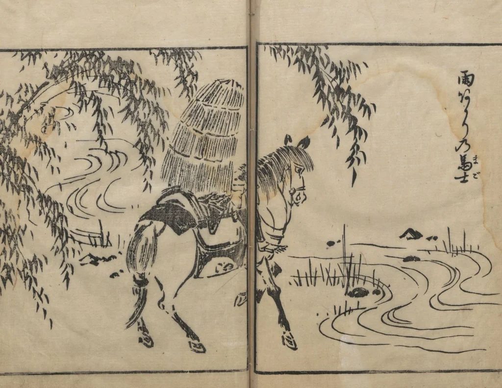 An illustration from Itchō Picture Album (Itchō gafu 一蝶画譜) : [volume 1], 1770, leaf 19