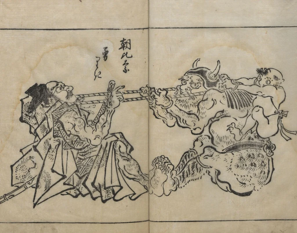 An illustration from Itchō Picture Album (Itchō gafu 一蝶画譜) : [volume 1], 1770, leaf 8
