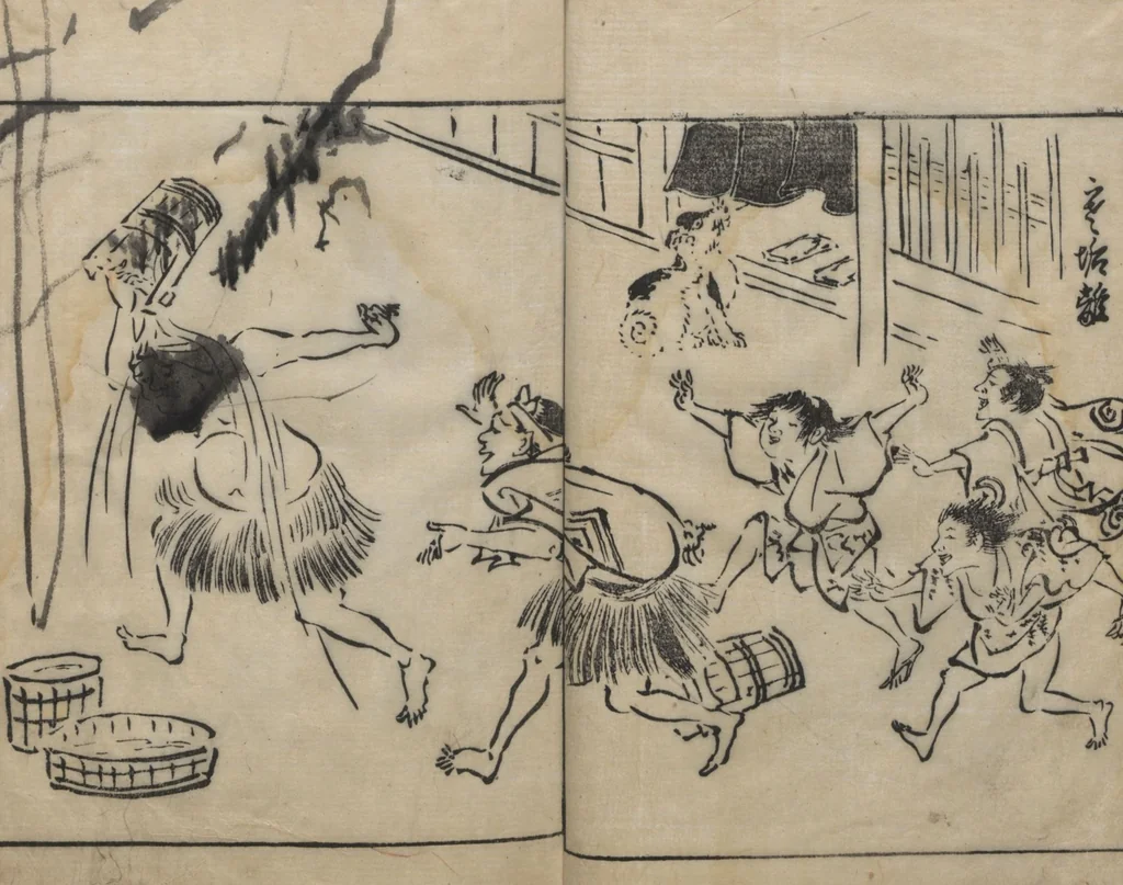 An illustration from Itchō Picture Album (Itchō gafu 一蝶画譜) : [volume 1], 1770, leaf 9