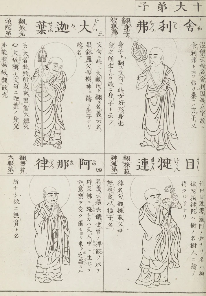 An illustration from Buddhist Figures and Their Attributes [Meiji edition] (Meiji zōho shoshū butsuzō zui 明治増補諸宗佛像図彙), 1886, leaf 145