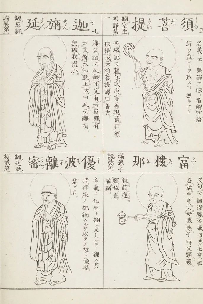 An illustration from Buddhist Figures and Their Attributes [Meiji edition] (Meiji zōho shoshū butsuzō zui 明治増補諸宗佛像図彙), 1886, leaf 146