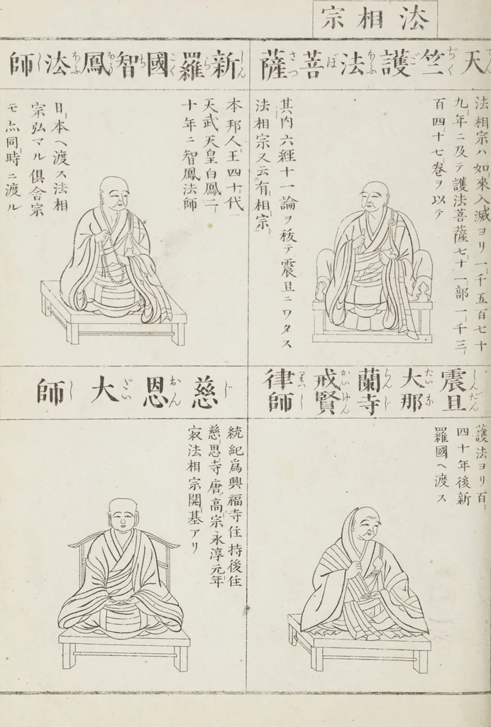 An illustration from Buddhist Figures and Their Attributes [Meiji edition] (Meiji zōho shoshū butsuzō zui 明治増補諸宗佛像図彙), 1886, leaf 149