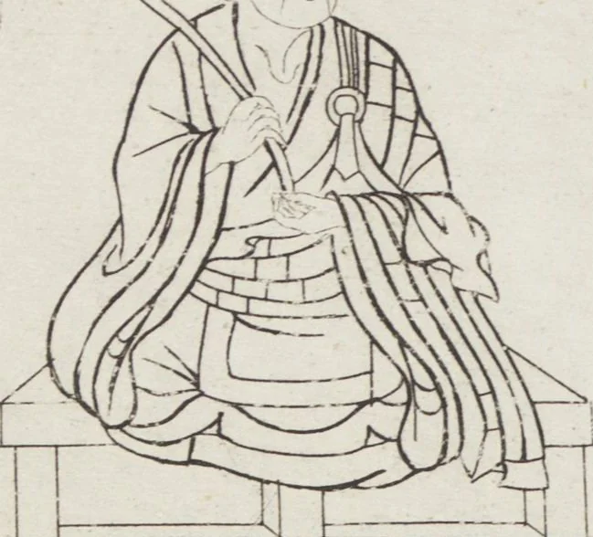 An illustration from Buddhist Figures and Their Attributes [Meiji edition] (Meiji zōho shoshū butsuzō zui 明治増補諸宗佛像図彙), 1886, leaf 159
