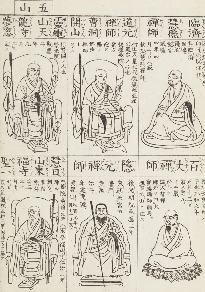 An illustration from Buddhist Figures and Their Attributes [Meiji edition] (Meiji zōho shoshū butsuzō zui 明治増補諸宗佛像図彙), 1886, leaf 164