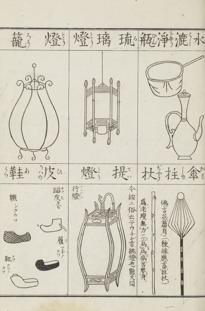 An illustration from Buddhist Figures and Their Attributes [Meiji edition] (Meiji zōho shoshū butsuzō zui 明治増補諸宗佛像図彙), 1886, leaf 183