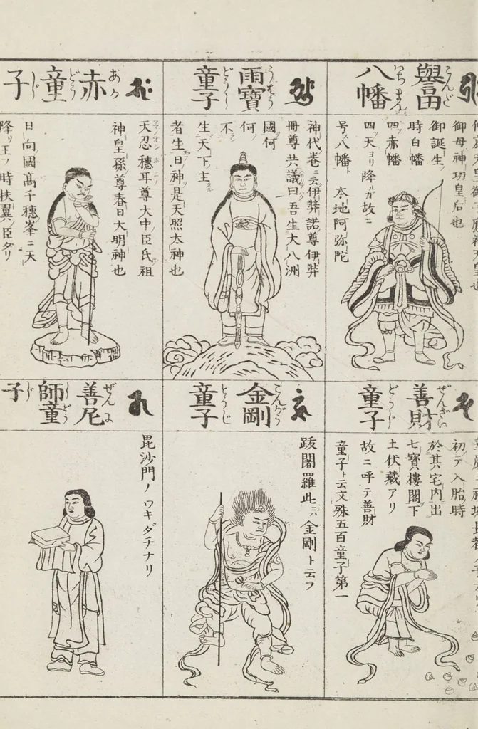 An illustration from Buddhist Figures and Their Attributes [Meiji edition] (Meiji zōho shoshū butsuzō zui 明治増補諸宗佛像図彙), 1886, leaf 77
