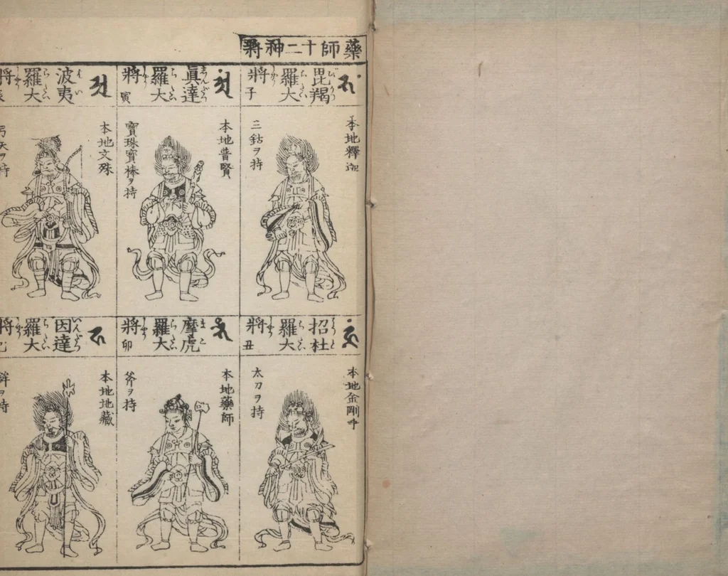 An illustration from Buddhist Figures and Their Attributes (Zōho shoshū Butsuzō zui 増補諸宗 佛像図彙) : [volume 4], 1783, leaf 2