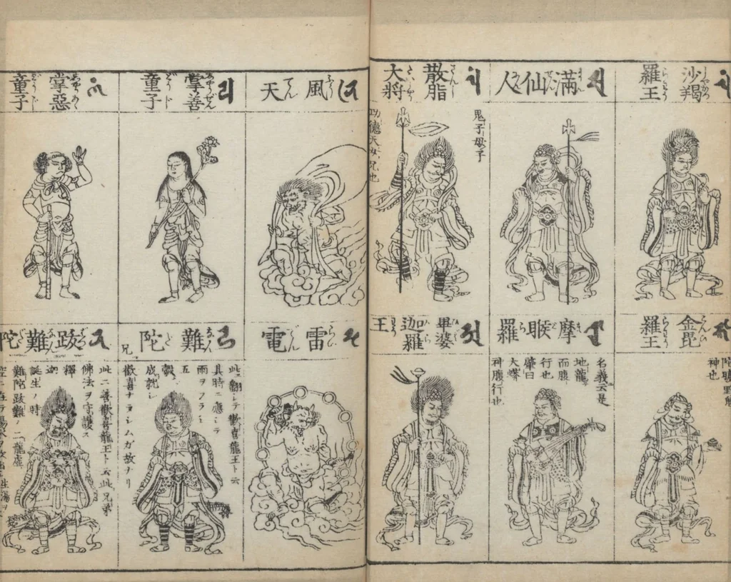 An illustration from Buddhist Figures and Their Attributes (Zōho shoshū Butsuzō zui 増補諸宗 佛像図彙) : [volume 4], 1783, leaf 6