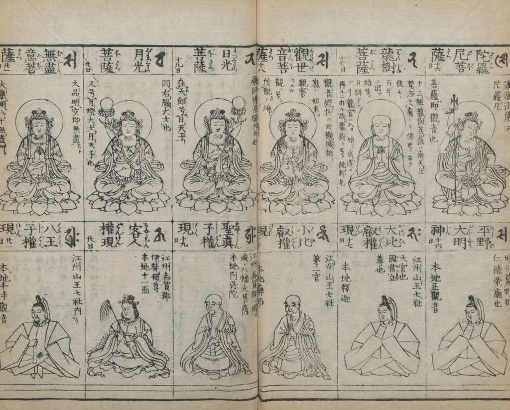 An illustration from Buddhist Figures and Their Attributes (Zōho shoshū Butsuzō zui 増補諸宗 佛像図彙) : [volume 3], 1783, leaf 5