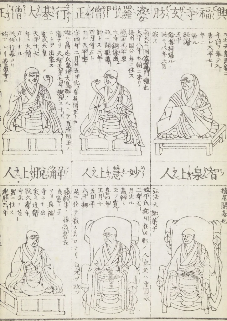 An illustration from Buddhist Figures and Their Attributes (Zōho shoshū Butsuzō zui 増補諸宗 佛像図彙) : [volume 5], 1783, leaf 14