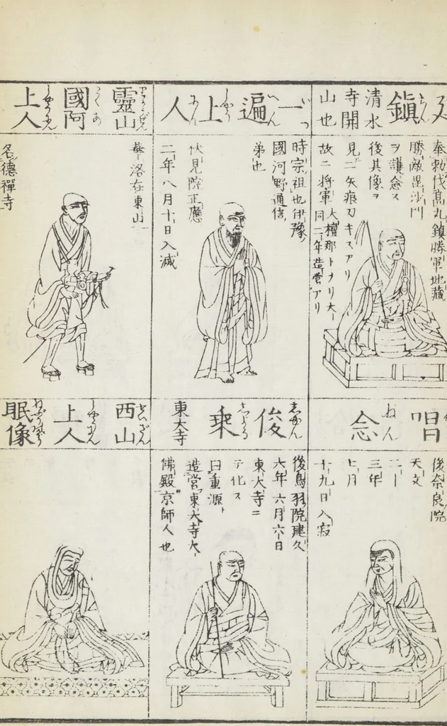 An illustration from Buddhist Figures and Their Attributes (Zōho shoshū Butsuzō zui 増補諸宗 佛像図彙) : [volume 5], 1783, leaf 19
