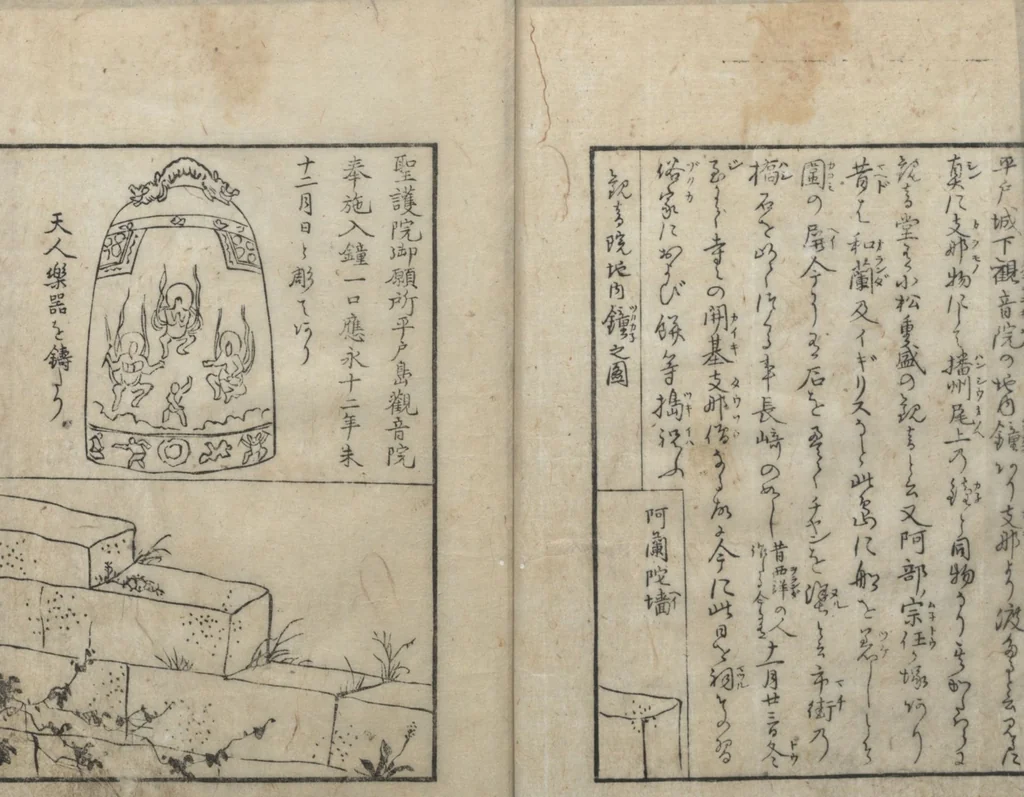 An illustration from A Diary of Travel from Edo to Nagasaki (Saiyū ryodan, 西遊旅譚) : [volume 4], 1803, leaf 6