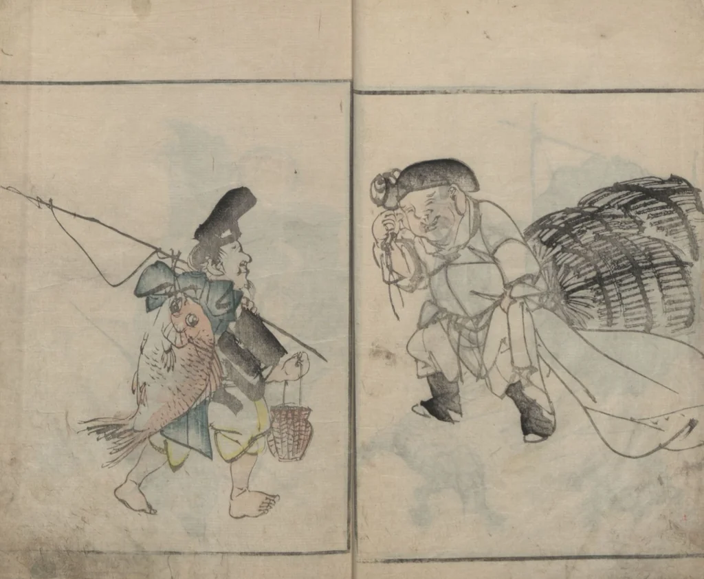 An illustration from Sonan's Picture Book (Sonan gafu 楚南画譜), 1834, leaf 11