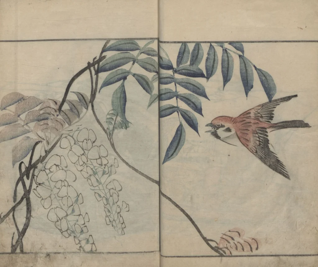 An illustration from Sonan's Picture Book (Sonan gafu 楚南画譜), 1834, leaf 17