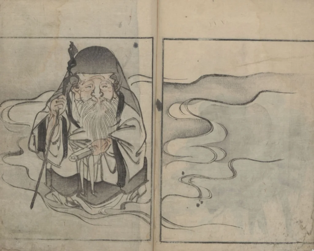 An illustration from Sonan's Picture Book (Sonan gafu 楚南画譜), 1834, leaf 30