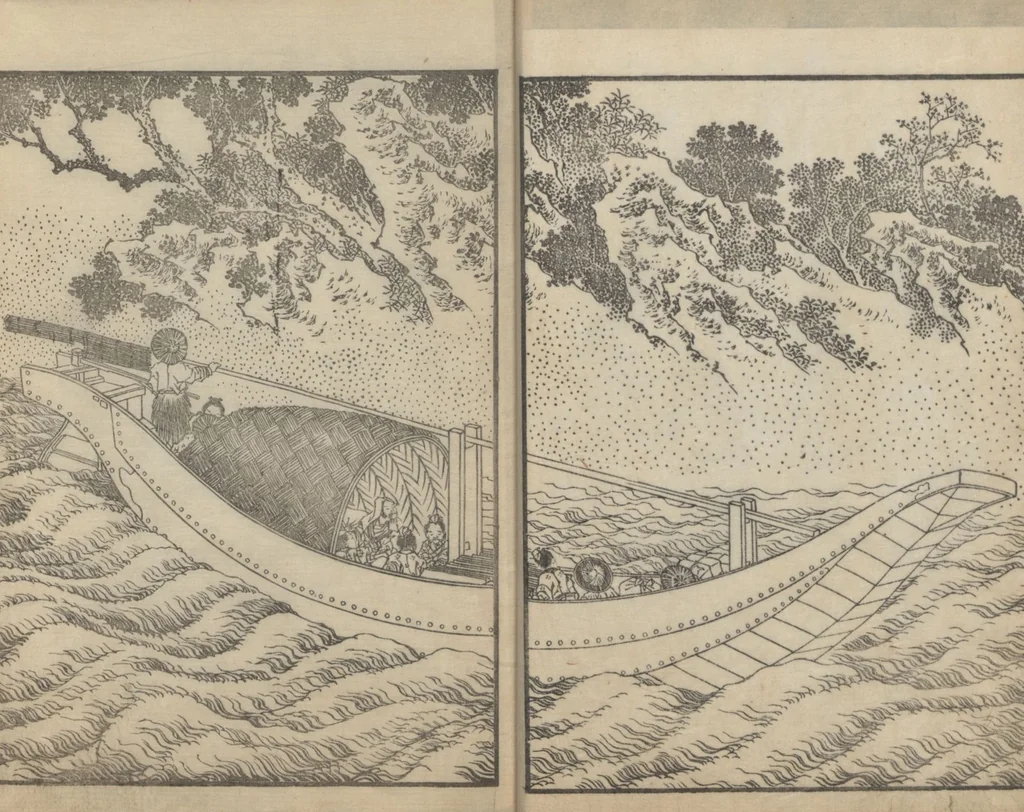 An illustration from Illustrations of Chinese Poems Chosen from Toshisen's Book (Tōshisen ehon 唐詩撰畫本) : [volume 5], 1833, leaf 14