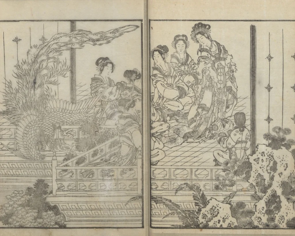 An illustration from Illustrations of Chinese Poems Chosen from Toshisen's Book (Tōshisen ehon 唐詩撰畫本) : [volume 1], 1833, leaf 11