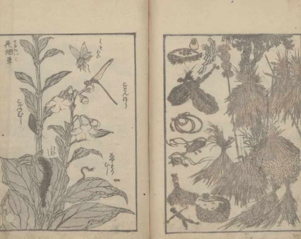 An illustration from Transmitting the Spirit, Revealing the Form of Things, Volume 2 (Denshin kaishu: Hokusai manga, nihen 傳神開手 北斎漫画二編), 1815, leaf 29