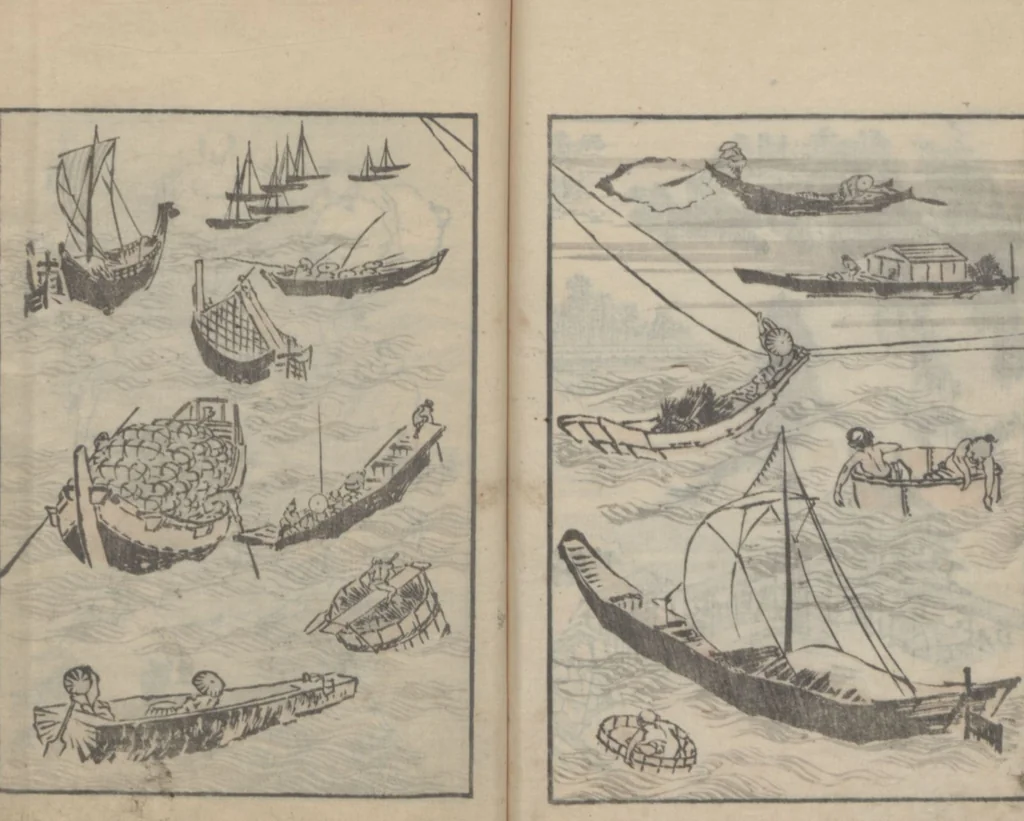 An illustration from Transmitting the Spirit, Revealing the Form of Things, Volume 4 (Denshin kaishu: Hokusai manga, yonhen 傳神開手 北斎漫画四編), 1816, leaf 26