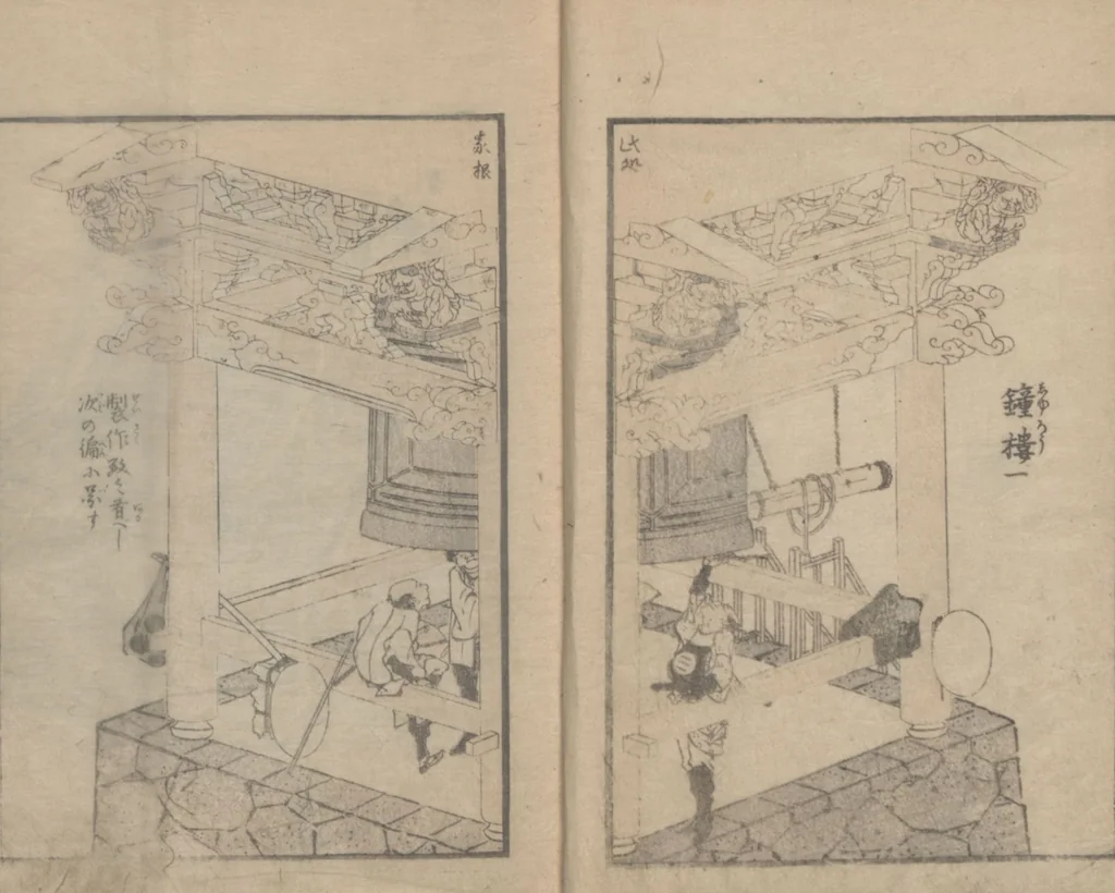An illustration from Transmitting the Spirit, Revealing the Form of Things, Volume 5 (Denshin kaishu: Hokusai manga, gohen 傳神開手 北斎漫画五編), 1816, leaf 8