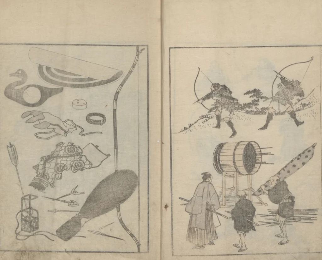 An illustration from Transmitting the Spirit, Revealing the Form of Things, Volume 6 (Denshin kaishu: Hokusai manga, rokuhen 傳神開手 北斎漫画六編), 1817, leaf 6
