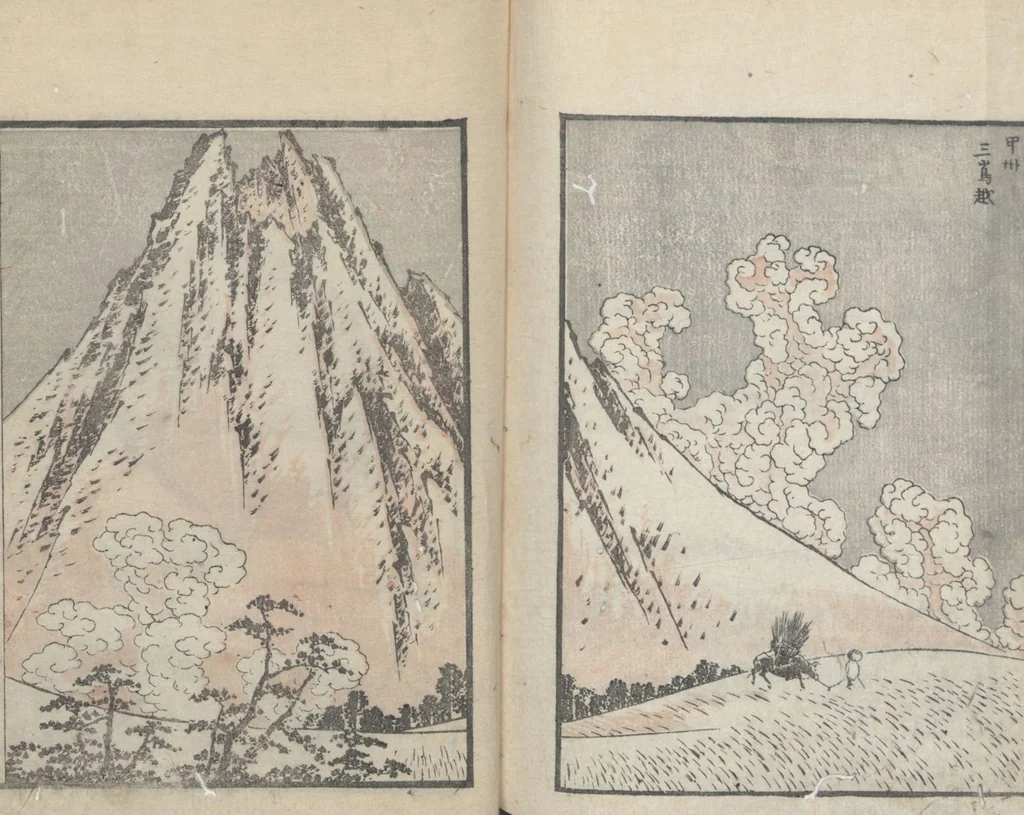 An illustration from Transmitting the Spirit, Revealing the Form of Things, Volume 7 (Denshin kaishu: Hokusai manga, nanahen 傳神開手 北斎漫画七編), 1817, leaf 30