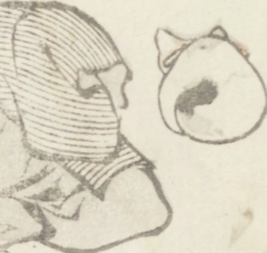 An illustration from Transmitting the Spirit, Revealing the Form of Things, Volume 8 (Denshin kaishu: Hokusai manga, happen 傳神開手 北斎漫画八編), 1817, leaf 33
