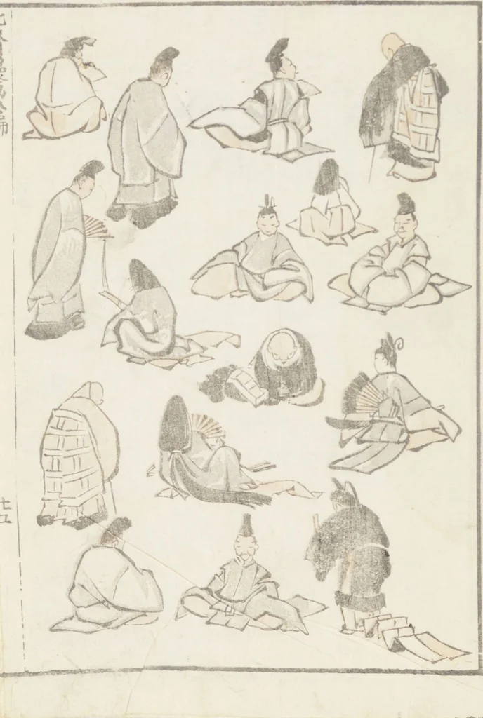 An illustration from Transmitting the Spirit, Revealing the Form of Things, Volume 8 (Denshin kaishu: Hokusai manga, happen 傳神開手 北斎漫画八編), 1817, leaf 51