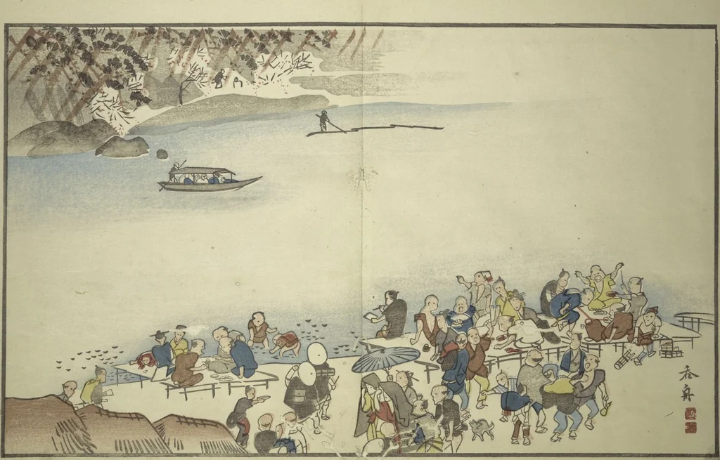 An illustration from Early to Dawn (Akeyasuki あけやすき), 1832, leaf 3