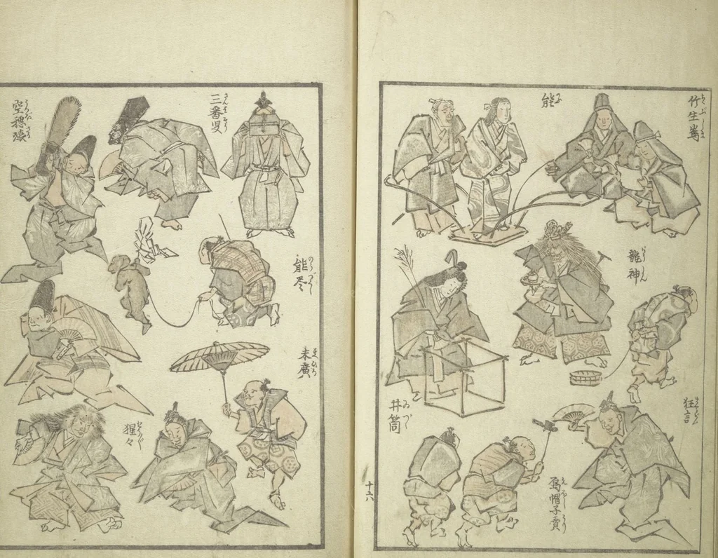 An illustration from Picture Album of the Floating World (Ukiyo efu 浮世画譜) : [volume 1], 1820, leaf 19