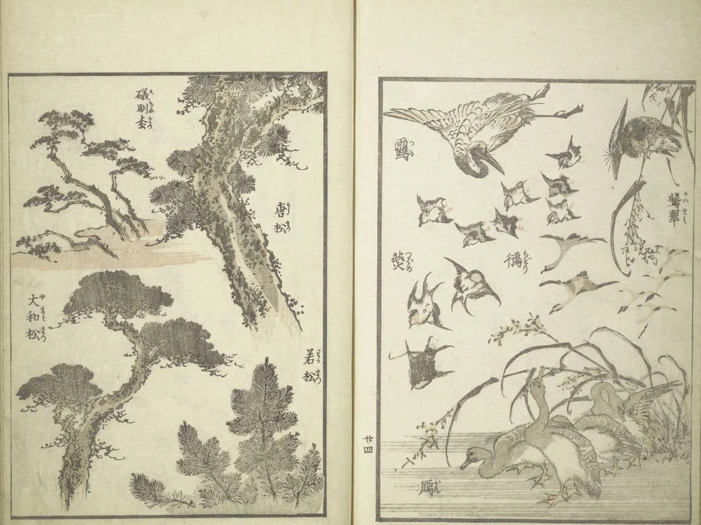 An illustration from Picture Album of the Floating World (Ukiyo efu 浮世画譜) : [volume 1], 1820, leaf 27