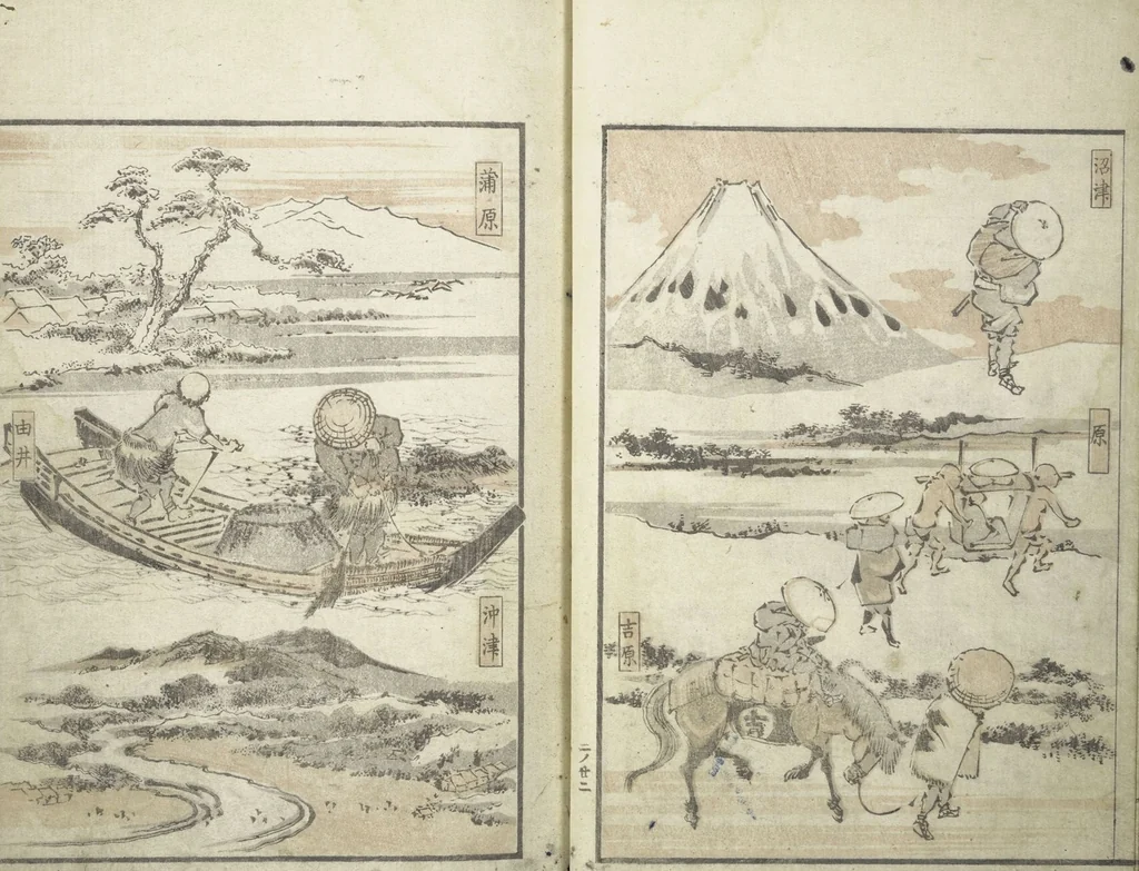 An illustration from Picture Album of the Floating World (Ukiyo efu 浮世画譜) : [volume 2], 1820, leaf 25