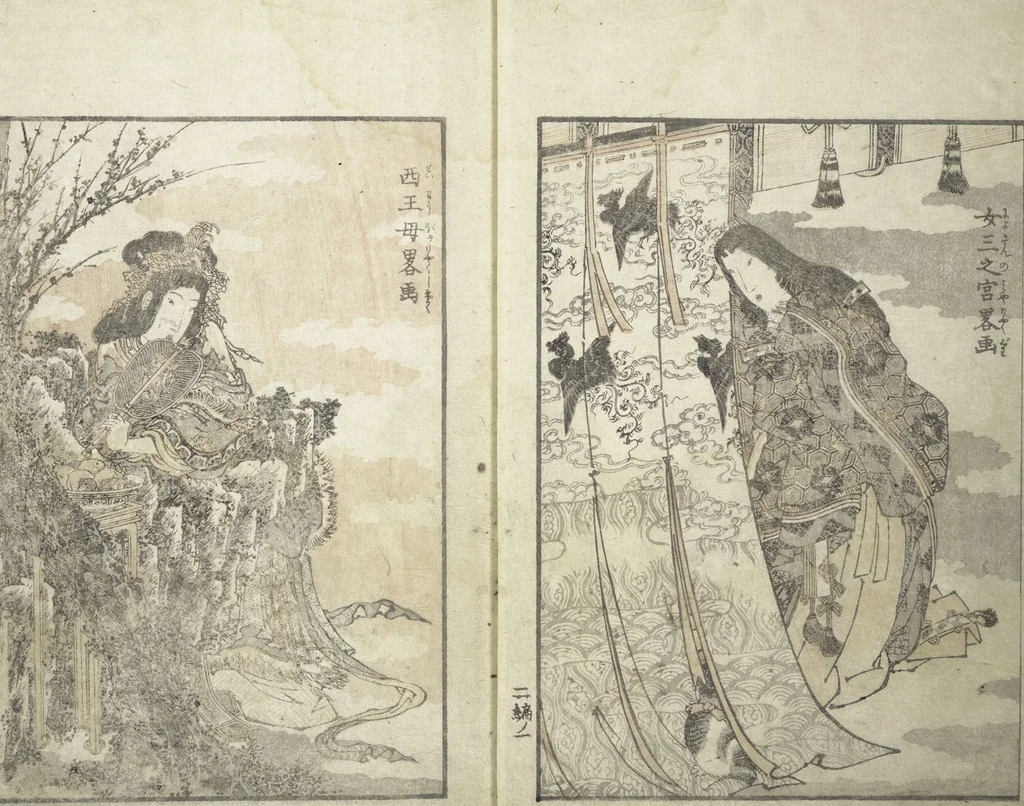 An illustration from Picture Album of the Floating World (Ukiyo efu 浮世画譜) : [volume 2], 1820, leaf 4