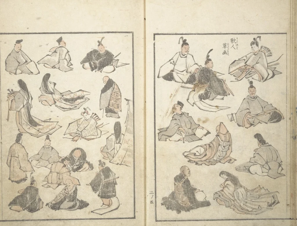 An illustration from Picture Album of the Floating World (Ukiyo efu 浮世画譜) : [volume 2], 1820, leaf 8