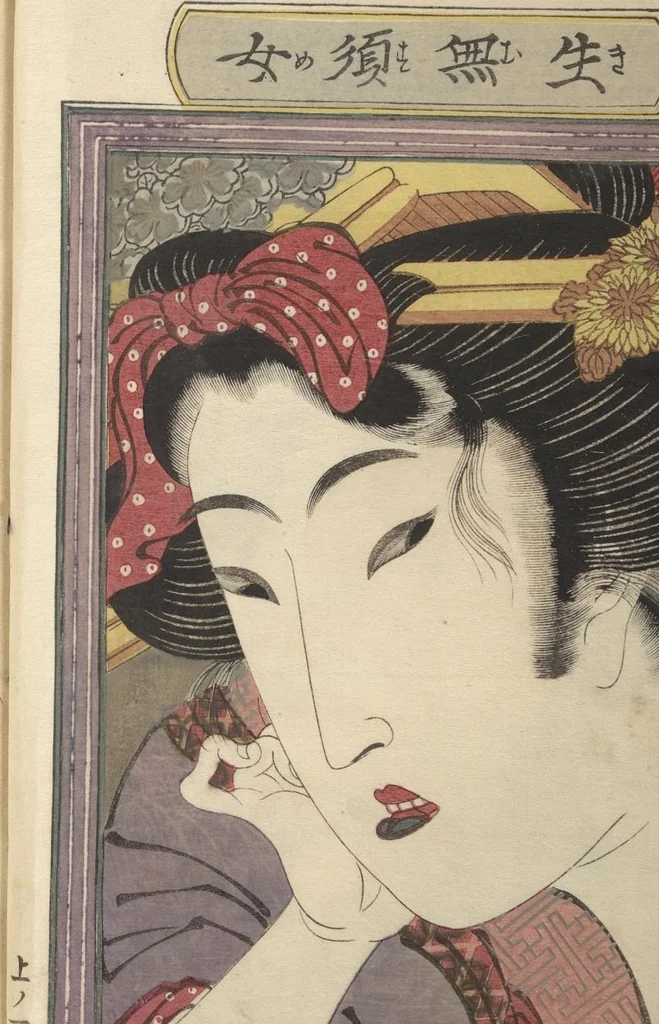 An illustration from An Erotic Picture Book of Snow on Fuji (Enpon fuji no yuki 艶本 婦慈のゆき), 1824, leaf 5