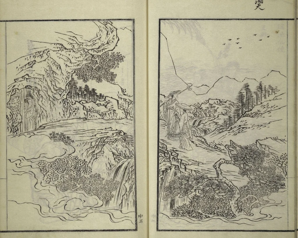 An illustration from Drawings by the Drunken Fuyō (Gazu sui Fuyō 画図酔芙蓉), 1809, leaf 38