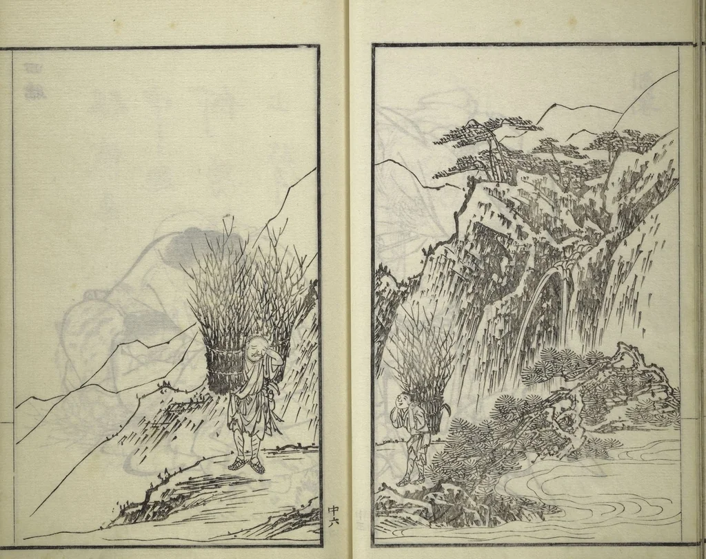 An illustration from Drawings by the Drunken Fuyō (Gazu sui Fuyō 画図酔芙蓉), 1809, leaf 41