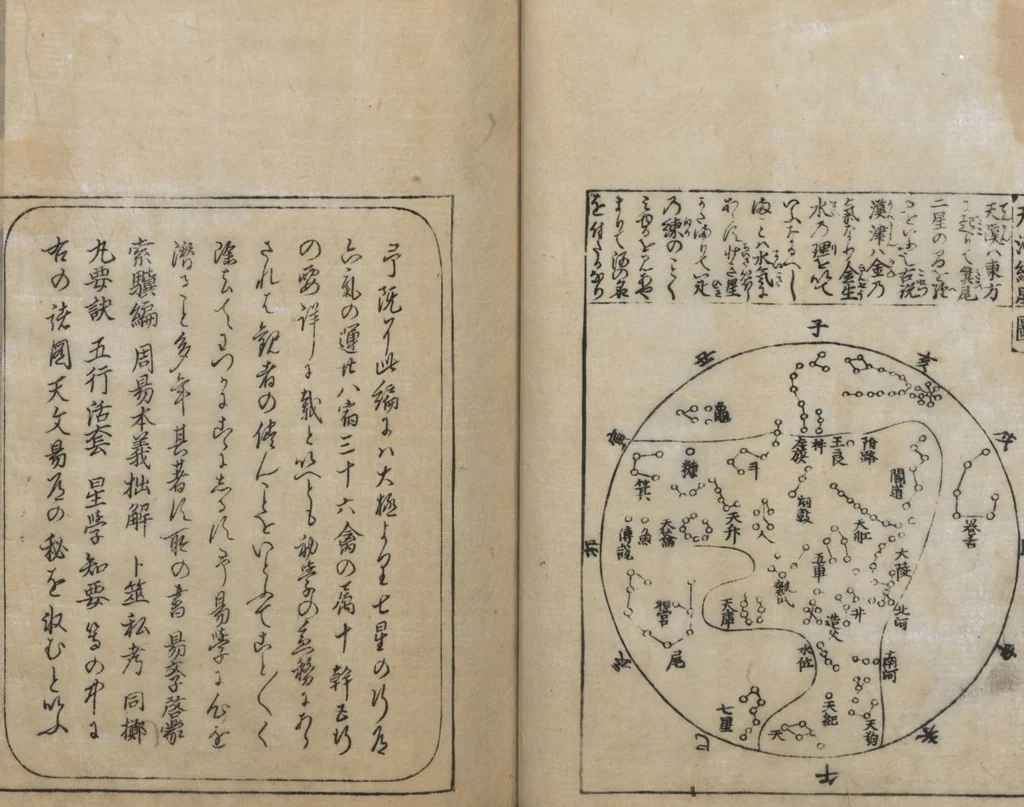 An illustration from Illustrated Encyclopedia of China (Morokoshi kinmō zui 唐土訓蒙図彙) : [volume 1], 1718, leaf 32