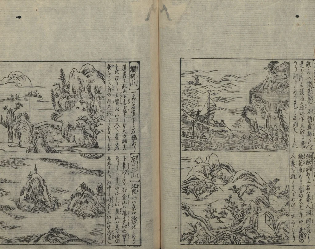 An illustration from Illustrated Encyclopedia of China (Morokoshi kinmō zui 唐土訓蒙図彙) : [volume 1], 1718, leaf 50