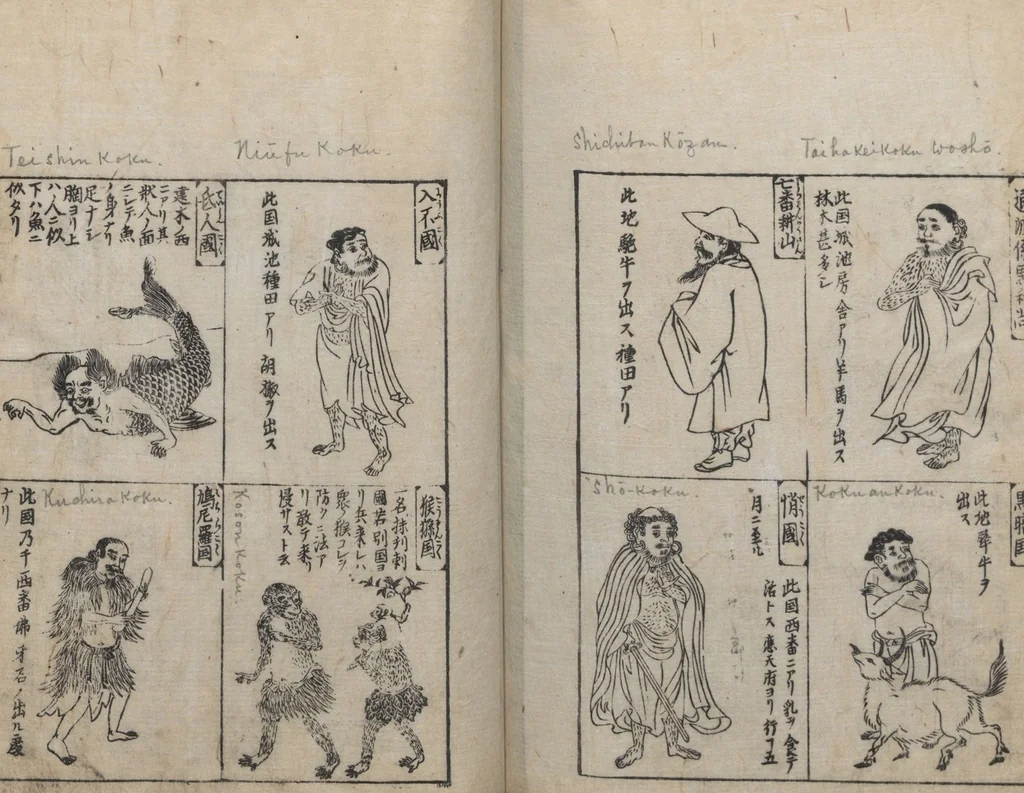 An illustration from Illustrated Encyclopedia of China (Morokoshi kinmō zui 唐土訓蒙図彙) : [volume 1], 1718, leaf 86