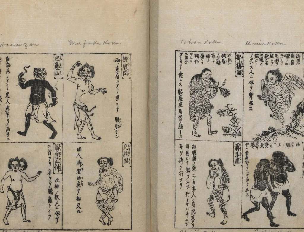 An illustration from Illustrated Encyclopedia of China (Morokoshi kinmō zui 唐土訓蒙図彙) : [volume 1], 1718, leaf 92